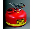 Justrite 2-Gallon Poly Disposal Can with Built-In Fill Gauge